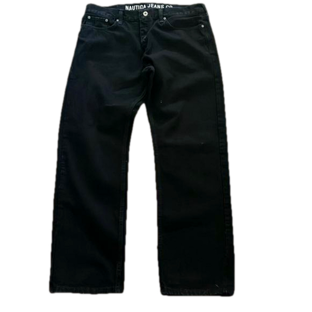 Nautica 34x30 Black Relaxed Fit Jeans – Men’s Classic Cotton